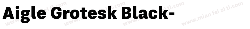 Aigle Grotesk Black字体转换